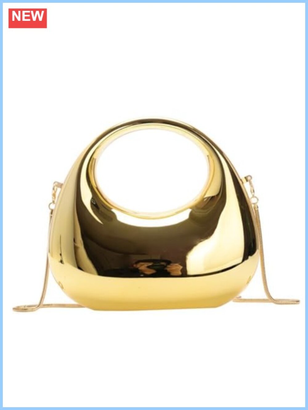 Acrylic Clutch Evening Bag Small Unique Purse Metal Party Cocktail